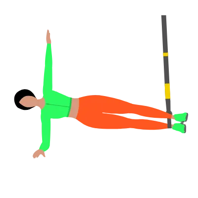 Plank boczny w TRX