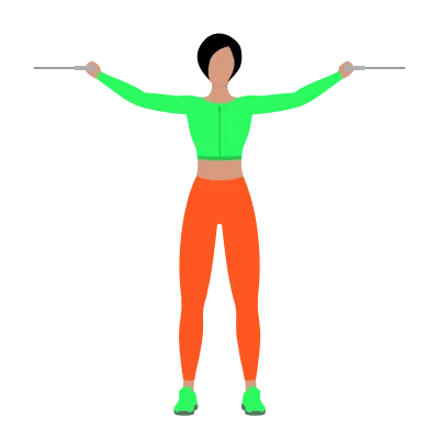 Uginanie ramion z linkami wyciągu górnego (Bicepsy przodem)