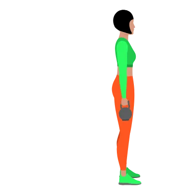 Zakroki naprzemienne z kettlebellami